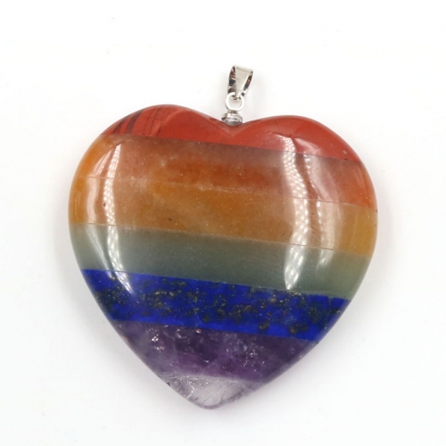 Heart Shaped Natural Stone Pendants for DIY Necklace Jewelry Making