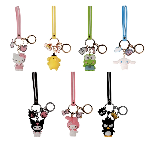 Cartoon Keychain Hello Kitty Womens Purse Charms For Handbags Decor Accessories Cute Key Chain Anime Cartoon Melody Keychains Kawaii Purse Charms Wome