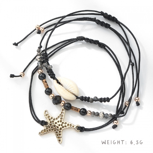 Waterproof String Bracelets for Women Handmade Boho Summer Beach Wave Set Jewelry Teen Girls