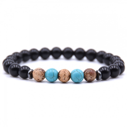 Ladies Bracelet 8mm Lava Rock Aromatherapy Anxiety Oil Disperser Wrist Ornament Braided Rope Natural Stone Yoga Bead Hand Ornament